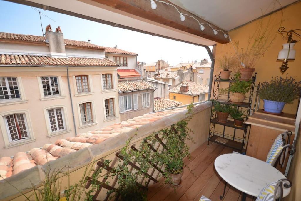 Le Dix Duplex Historical Center Balcony With View And Air Conditioning Aix-en-Provence Extérieur photo
